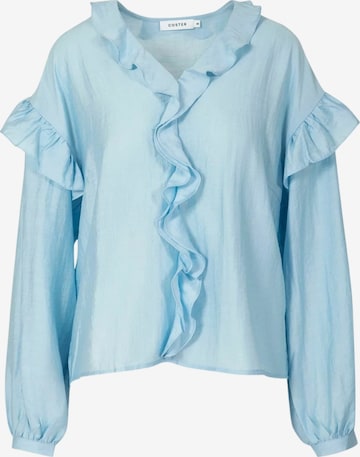 Coster Copenhagen Koszulka ' Longsleeved ' w kolorze niebieski: przód