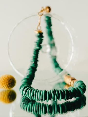 Les Reines Řetízek 'Azur - Beaded Necklace (Arizona Turquoise)' – modrá