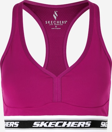 Soutien-gorge de sport SKECHERS en violet : devant