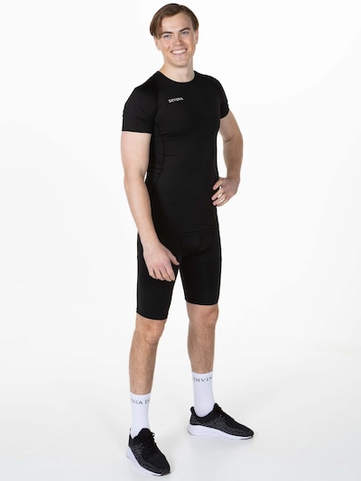 Divina Functioneel shirt 'Valide' in de kleur Zwart / Wit, Productweergave