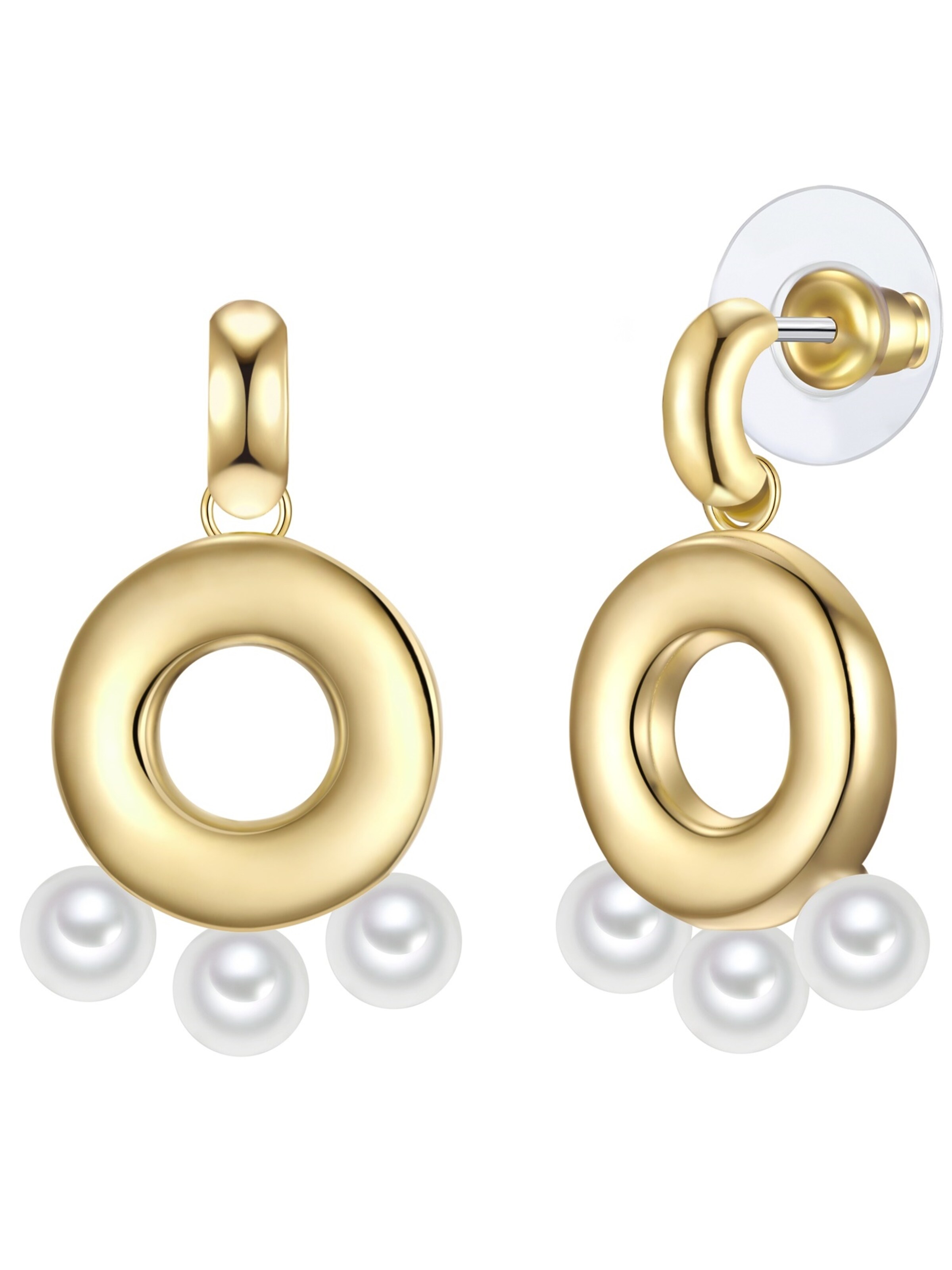 Yokoamii Ohrringe in Gold: Vorderseite