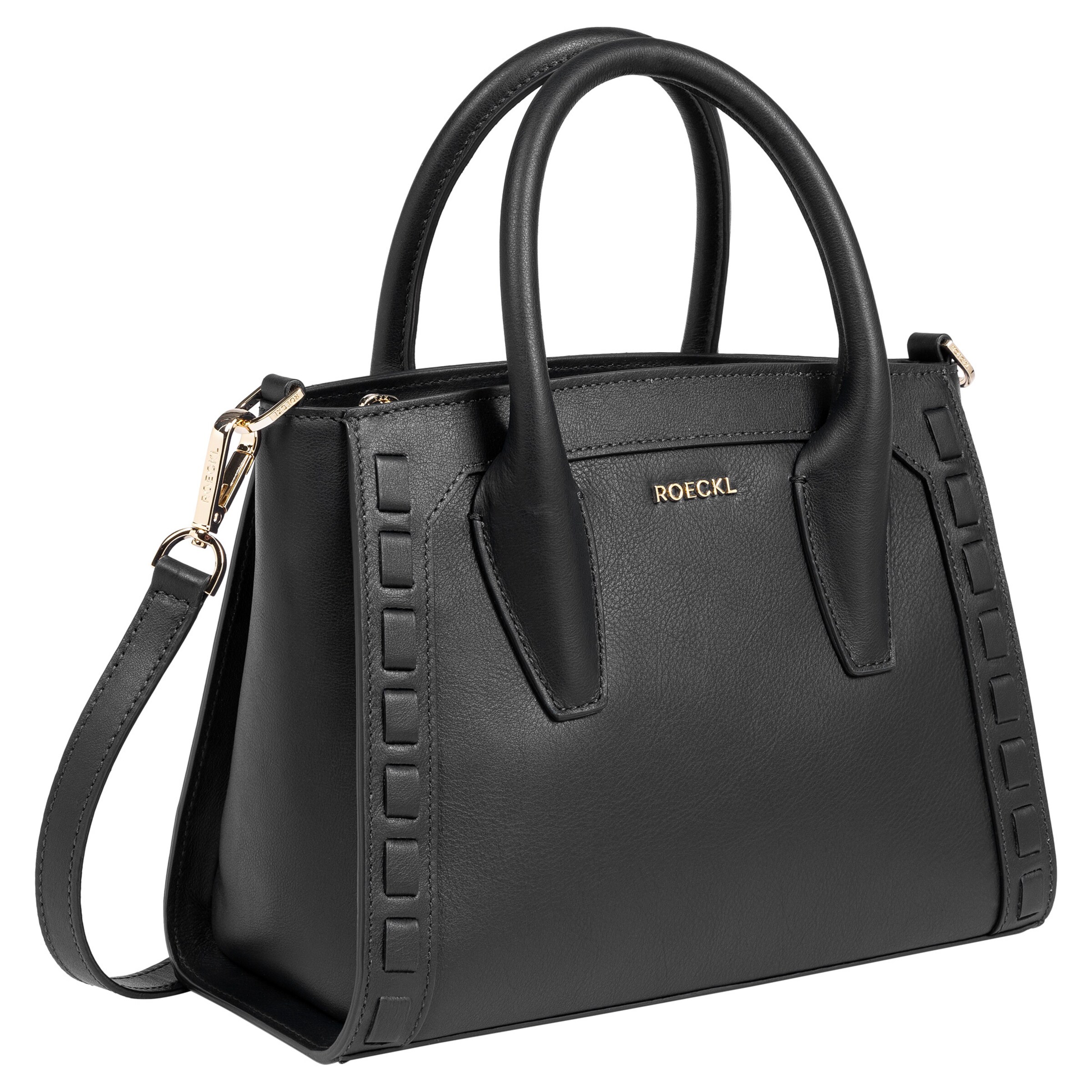 Borsa a mano 'MATHILDE HANDTASCHE CRAFTED SMALL' di Roeckl in nero