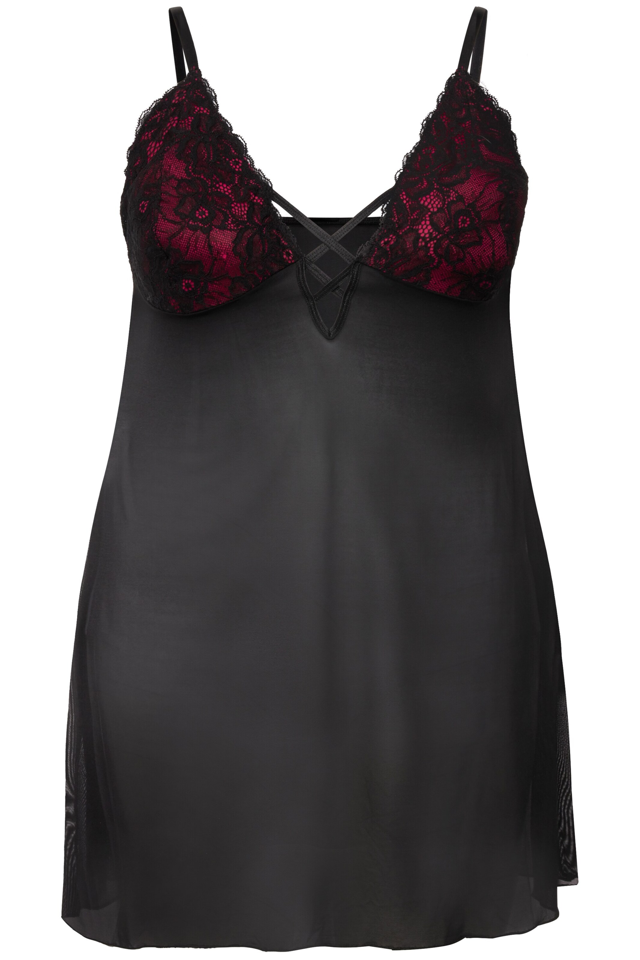 Ulla Popken Negligé in Zwart