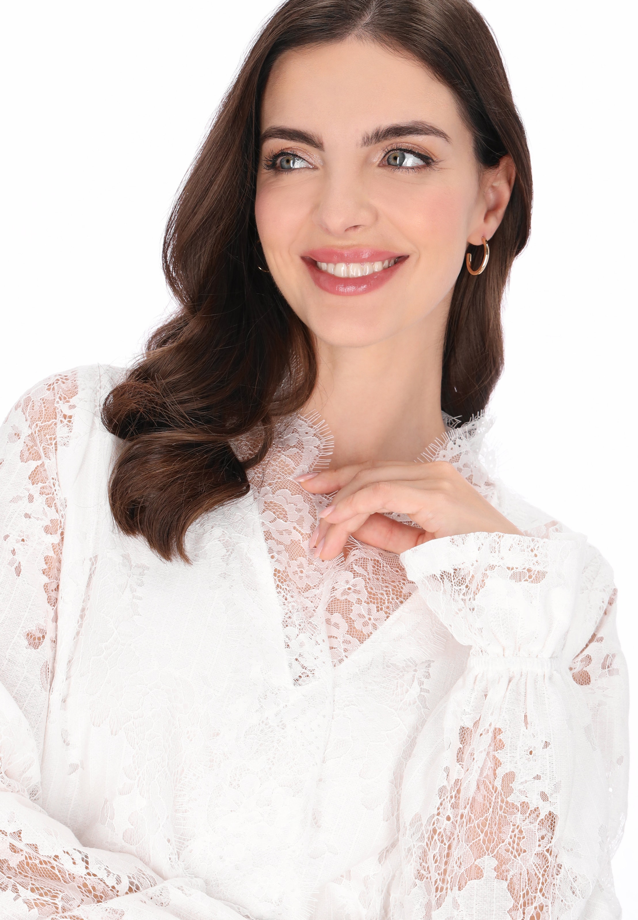 usha BLACK LABEL - Blusa en blanco