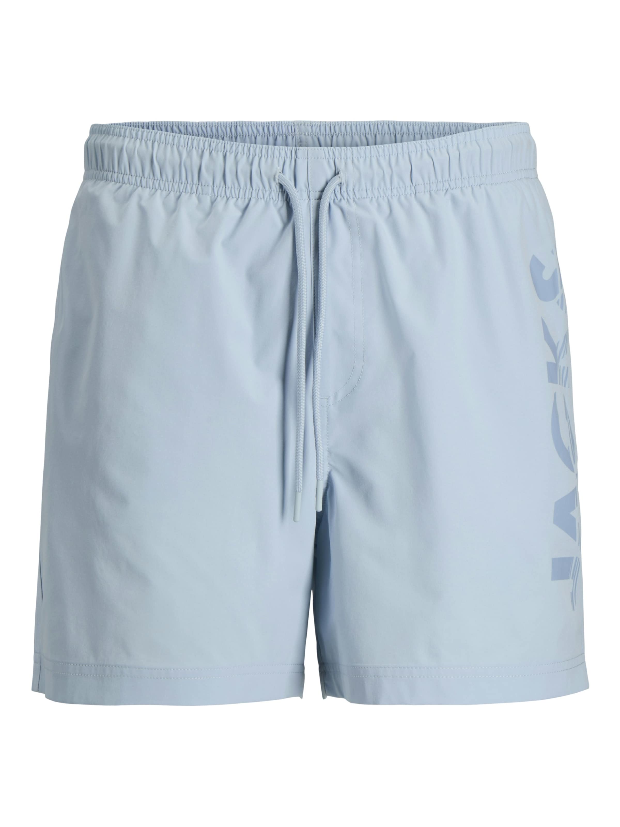 JACK & JONES Swimming shorts 'Jack & Jones Heren Zwemshort JPSTMAUI WAVE Logo Effen' in Blue: front