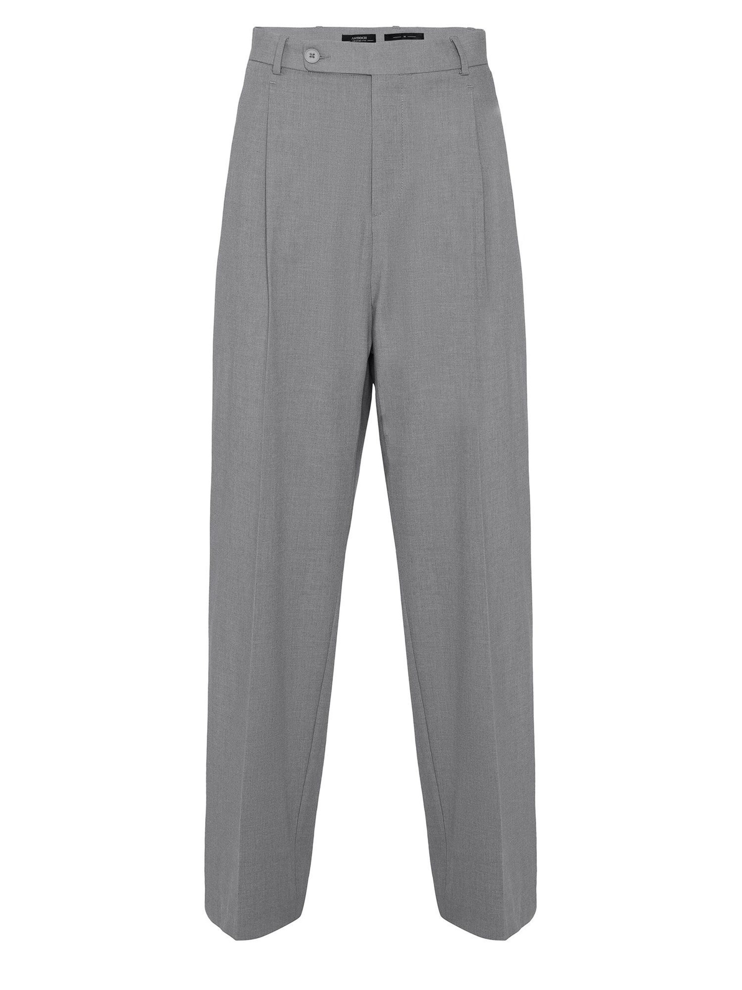 Antioch Regular Панталон с ръб в сиво: отпред