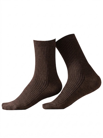 Millo Socken 'Cosy Steps'‌‌‌ in Braun: Vorderseite