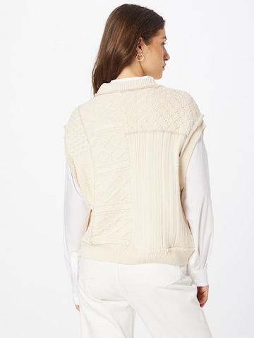 Free People Pullover 'TAKE THE PLUNGE' in Beige