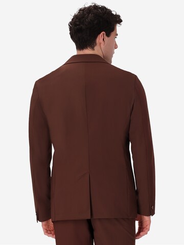 Distretto12 Slim Fit Sakko in Braun
