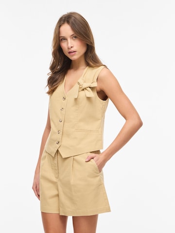 VILA - Chaleco para traje 'VIAlaea' en beige: frente