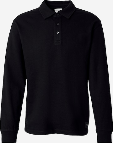 s.Oliver Sweatshirt in Zwart: voorkant