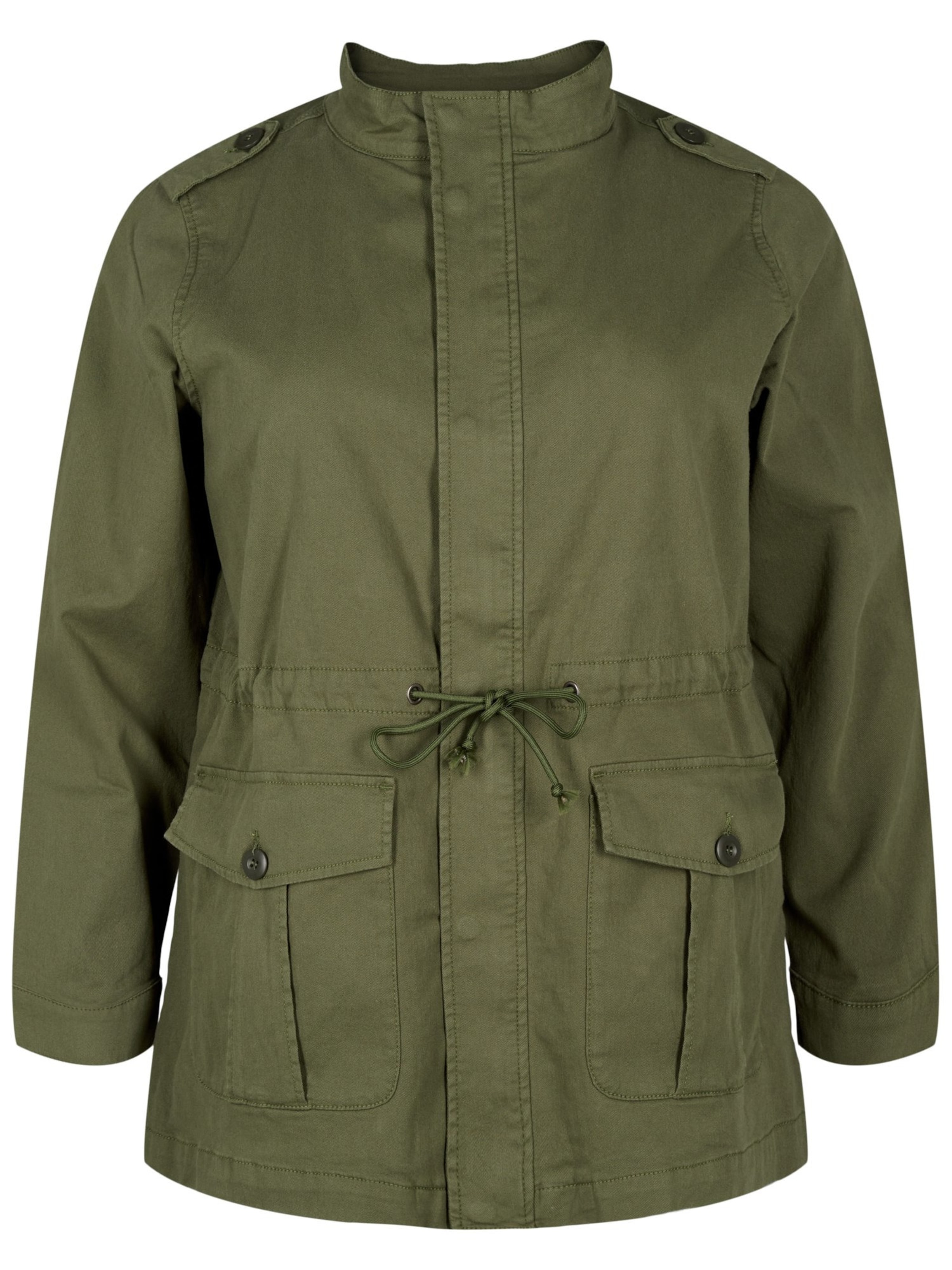 Zizzi Prechodná parka &#x27;Jsea&#x27; - Zelená: predná strana