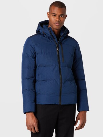 Petrol Industries Between-Season Jacket in Blue: front