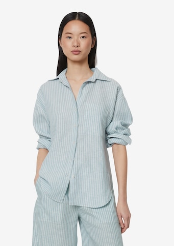 Marc O'Polo Blouse in Blauw: voorkant