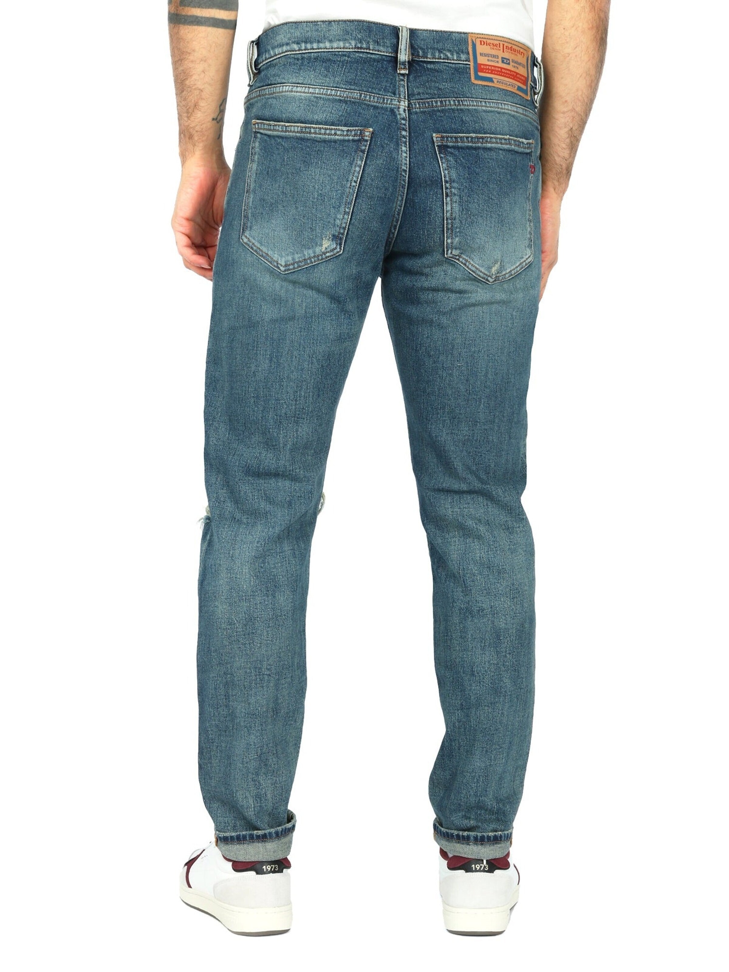 DIESELSlimfit Traperice '2019 D-STRUKT 007M5' - plava boja