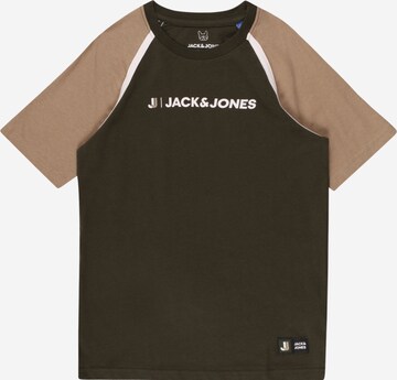 Jack & Jones Junior Tričko 'LOGAN' – zelená: přední strana