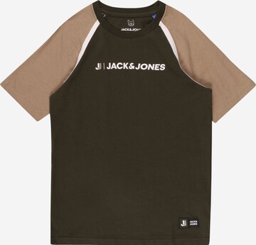 žalia Jack & Jones Junior Marškinėliai 'LOGAN': priekis