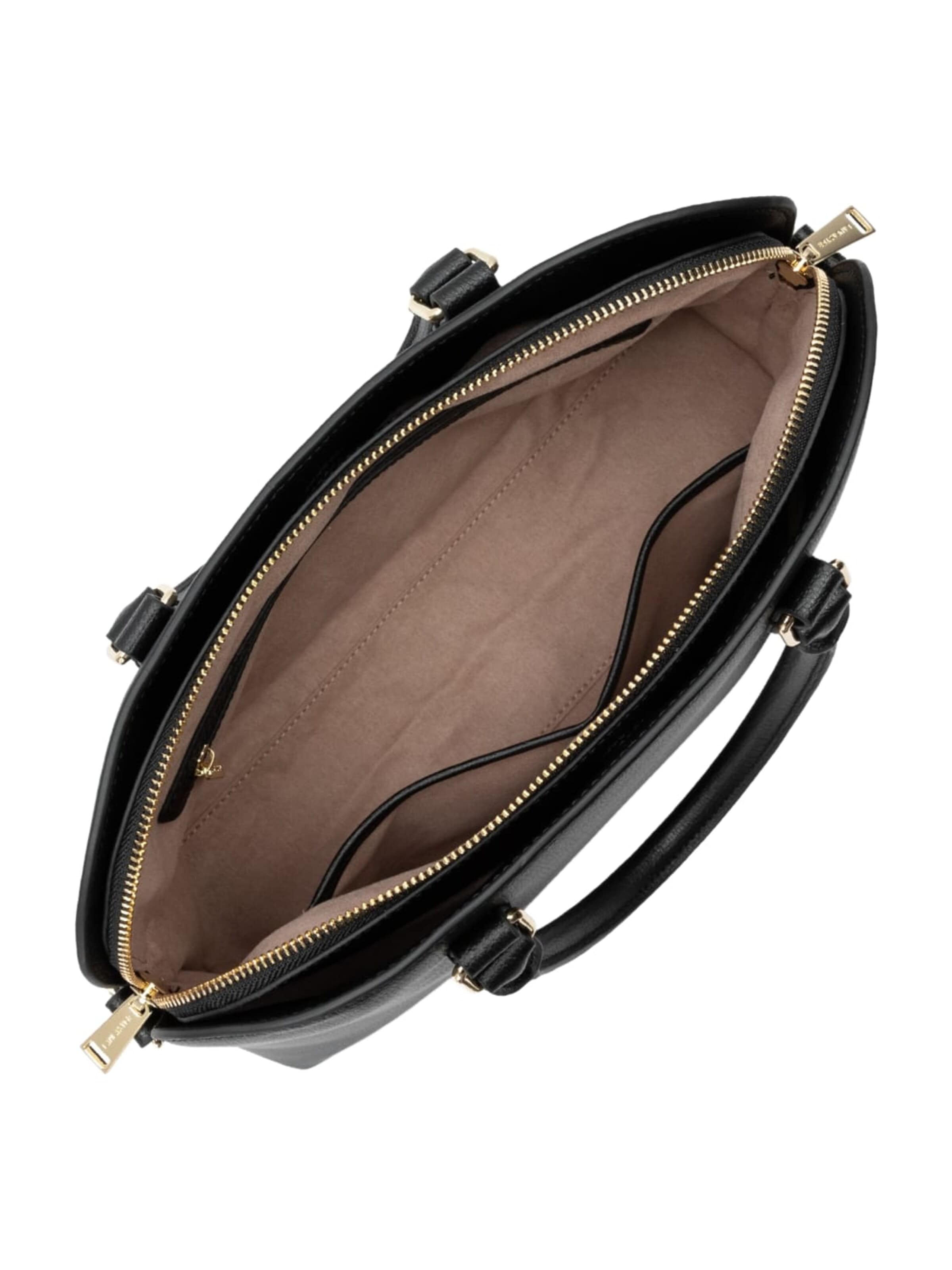 LANCASTER Paris - Bolso de mano 'Lancaster Sac demi lune Zippé Sierra Jia Noir' en negro