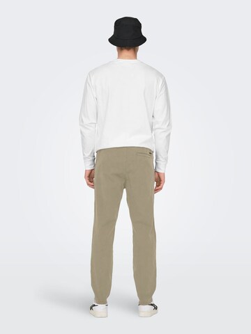 Only & Sons Zúžený Chino kalhoty 'ONSLinus' – zelená