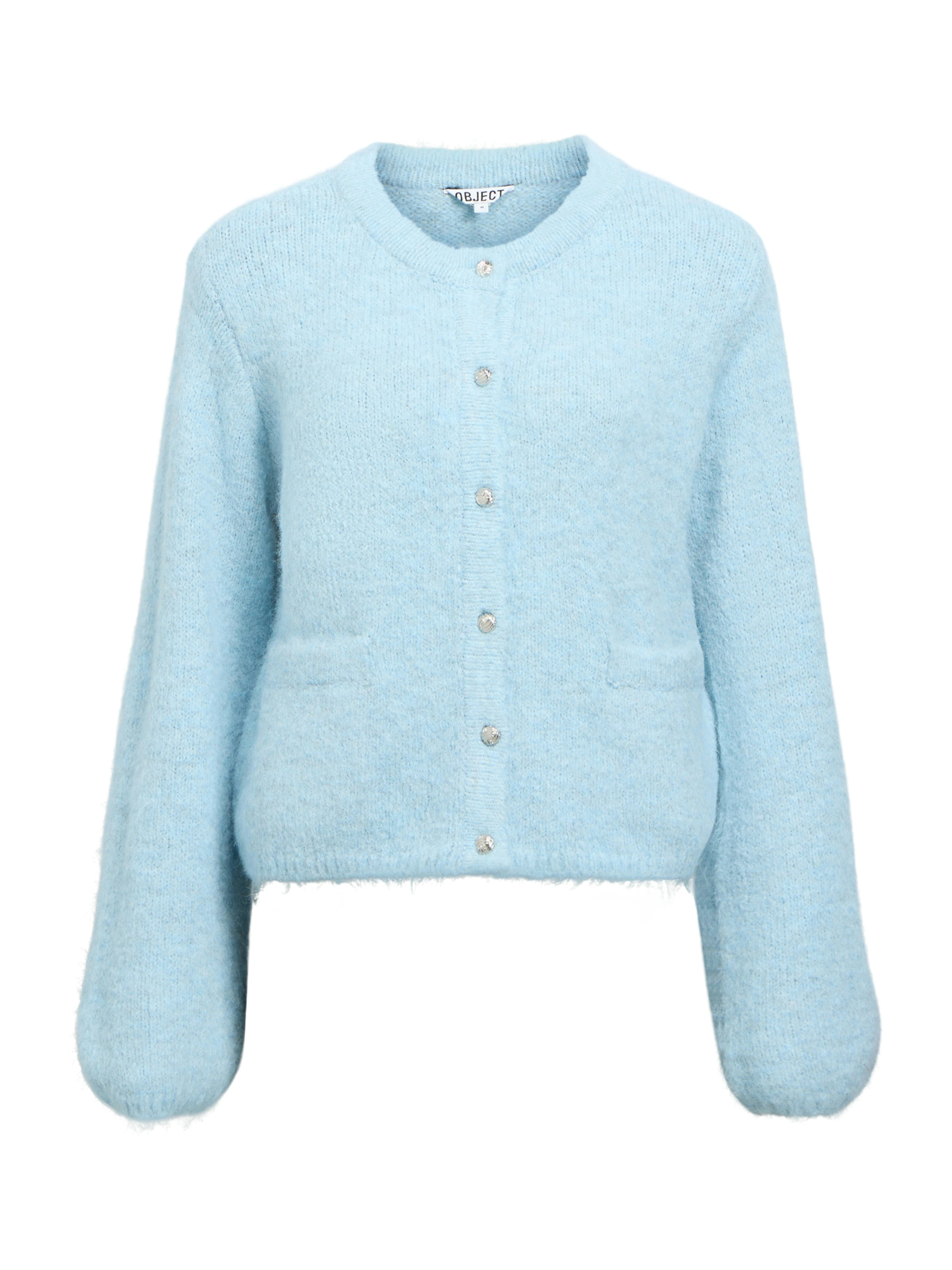 Cardigan 'OBJSaggia' OBJECT en bleu : devant