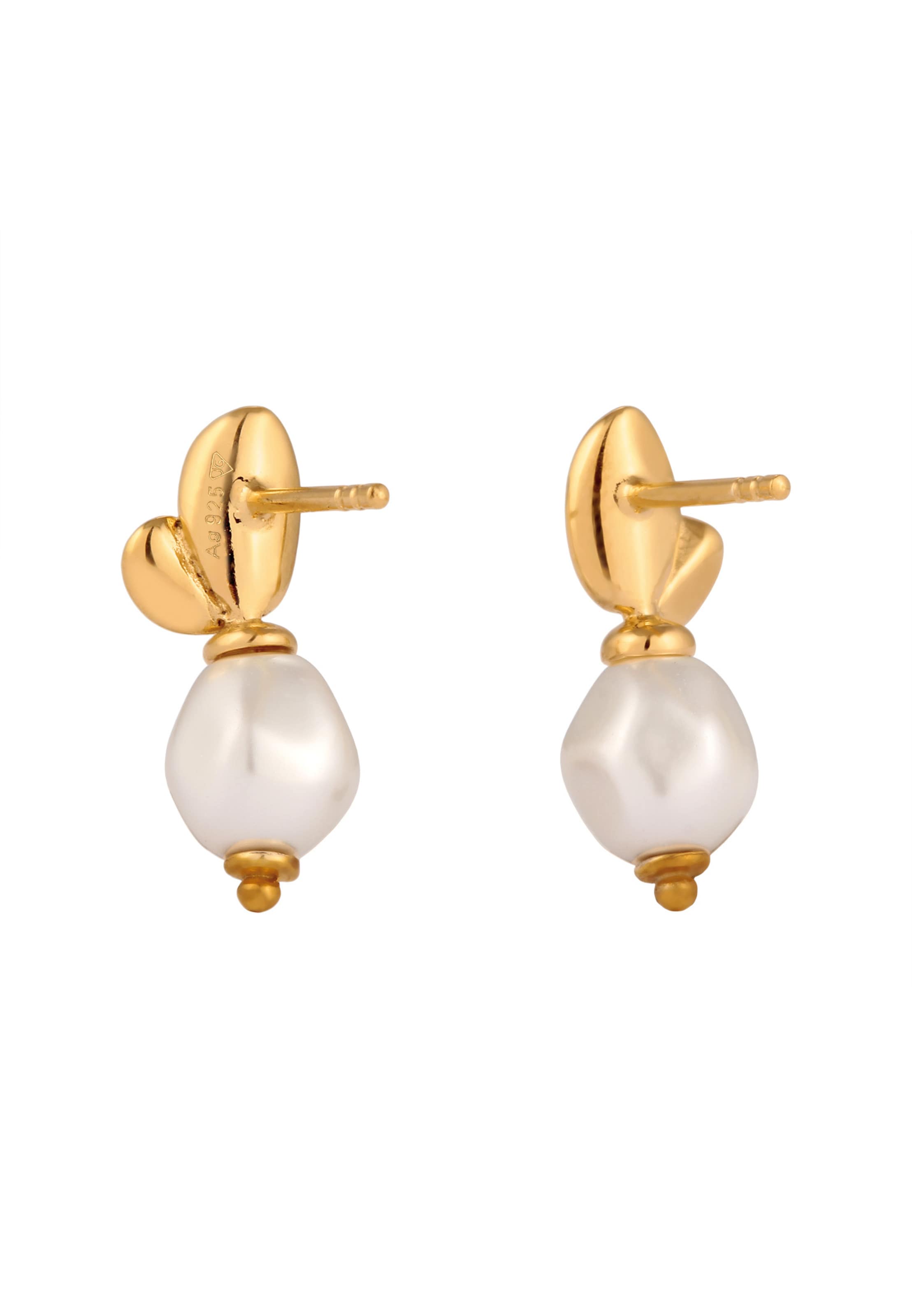 ELLI PREMIUM Oorbellen 'Perle' in Goud