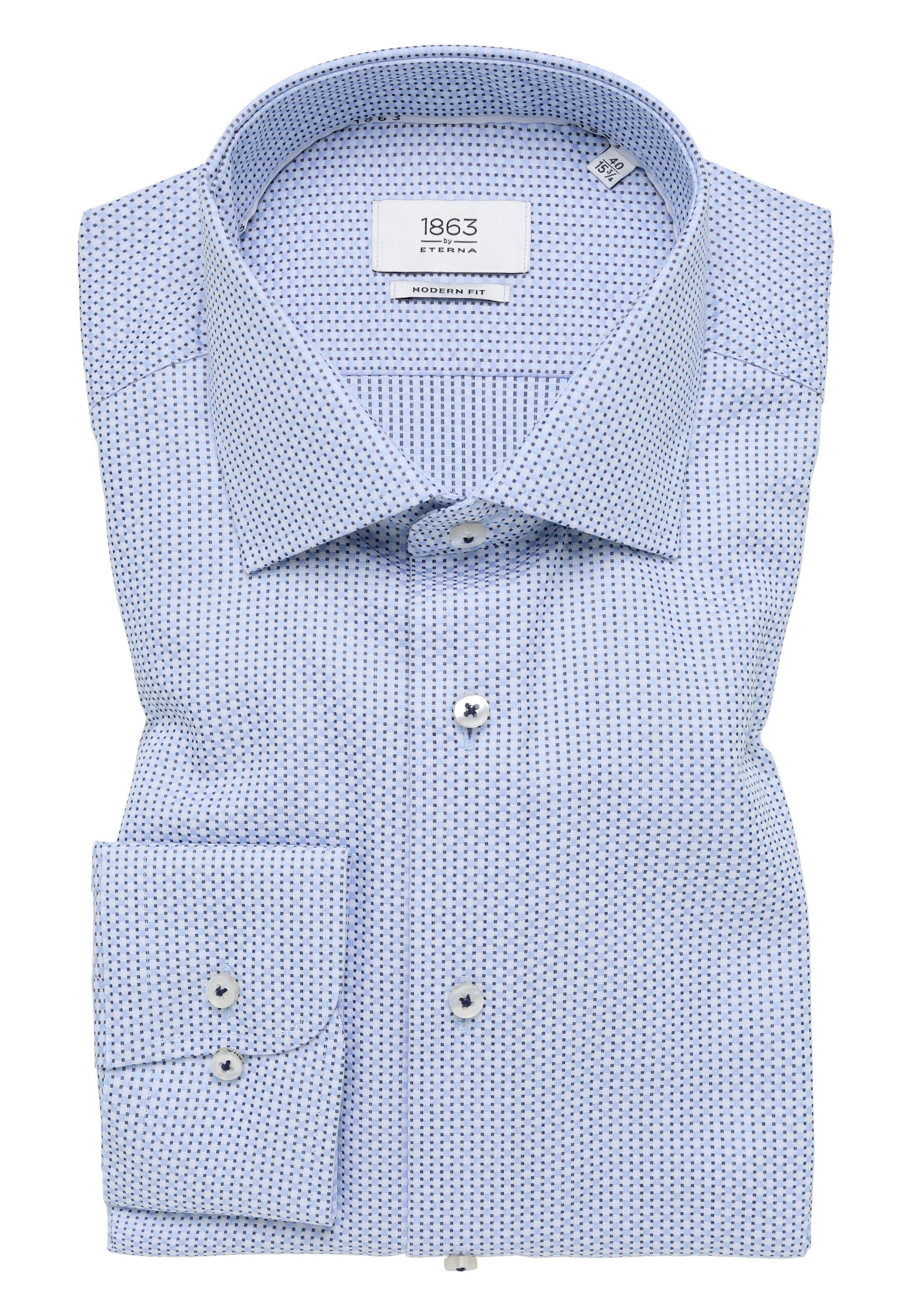 ETERNA Regular Fit Businesshemd in Blau