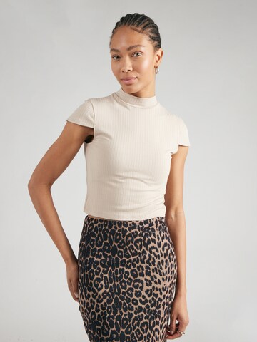 ABOUT YOU T-shirt 'Rhea' i beige: framsida