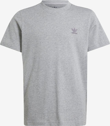 ADIDAS ORIGINALS Shirt 'Trefoil Essentials' in Grey: front