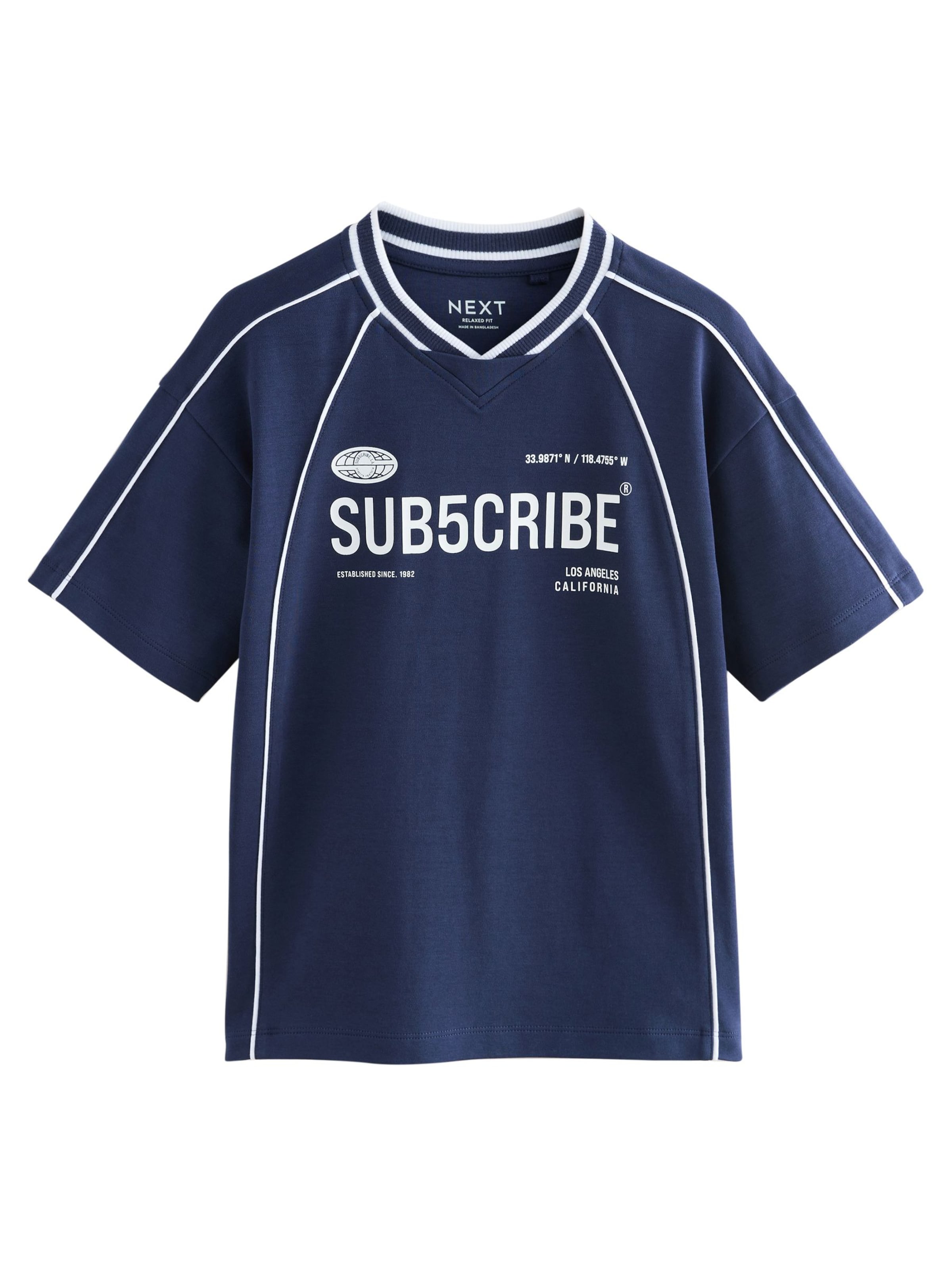 zils Next T-Krekls: no priekšpuses