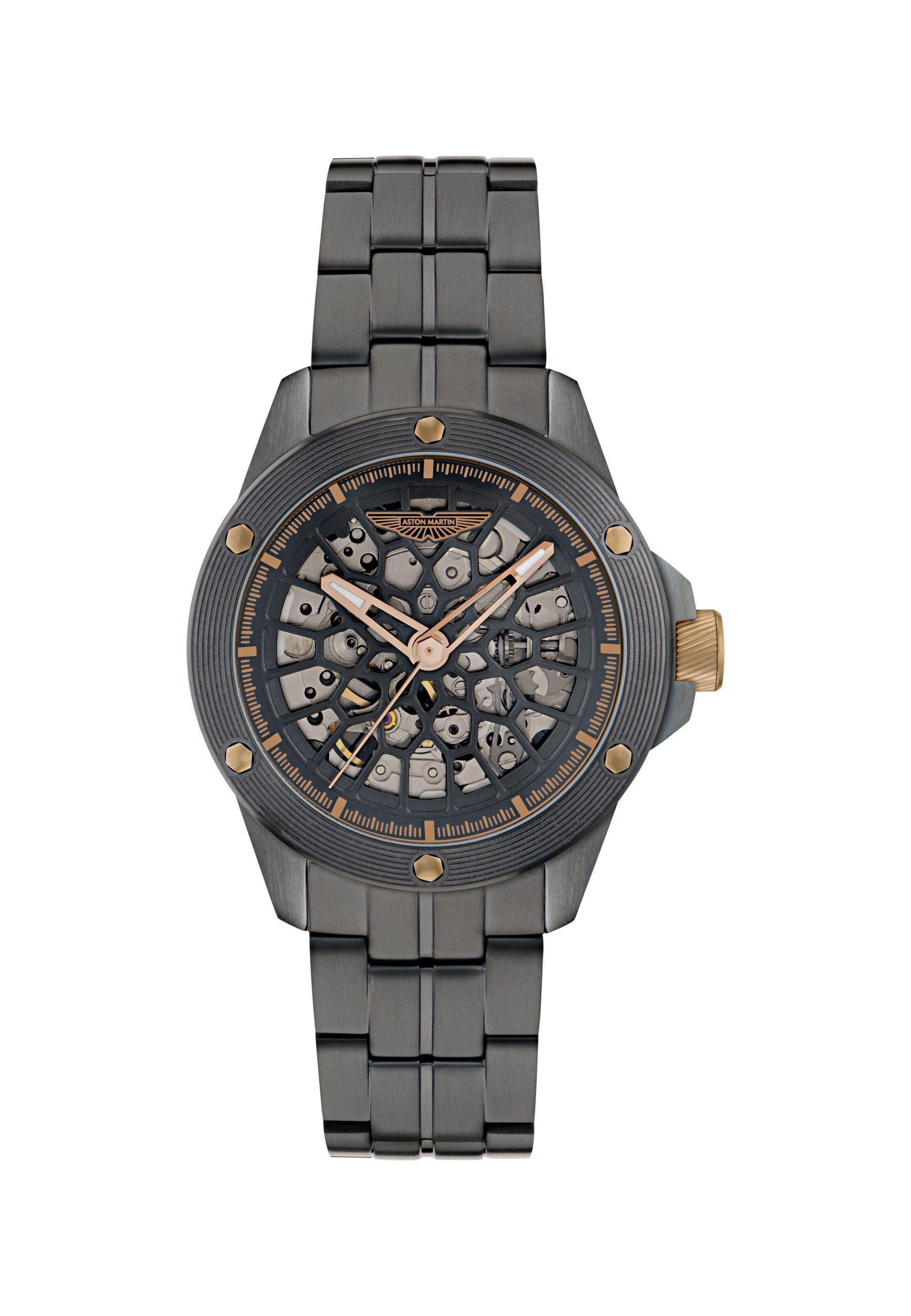 Aston Martin Uhr 'Rim' in Schwarz