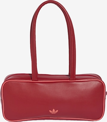 ADIDAS ORIGINALS - Mala de ombro 'Adicolor Elongated' em vermelho: frente