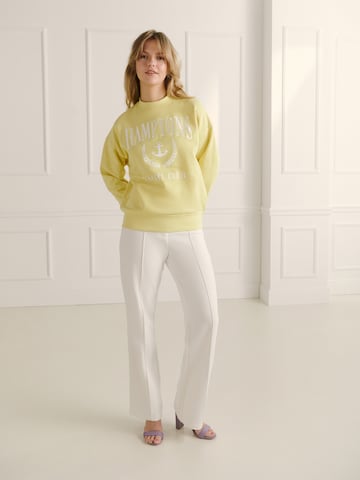 Guido Maria Kretschmer Women Sweatshirt 'Christine' in Yellow