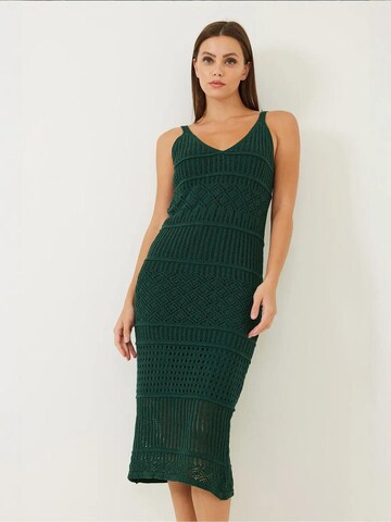 Bianco Lucci - Vestido de malha em verde