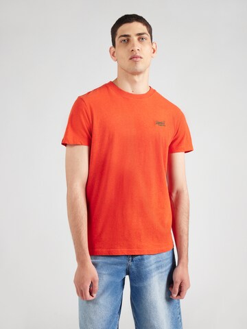 Superdry Tričko 'Essential' – oranžová: přední strana