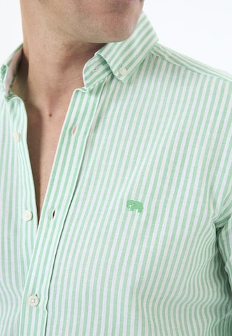 Coupe regular Chemise Jimmy Sanders en vert