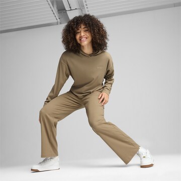 PUMA Regular Workout Pants 'ESS ELEVATED' in Beige