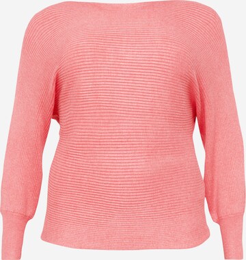 ONLY Carmakoma Sweater 'Adaline' in Pink: front