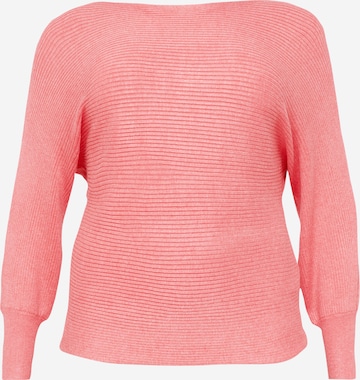 ONLY Carmakoma Sweater 'Adaline' in Pink: front