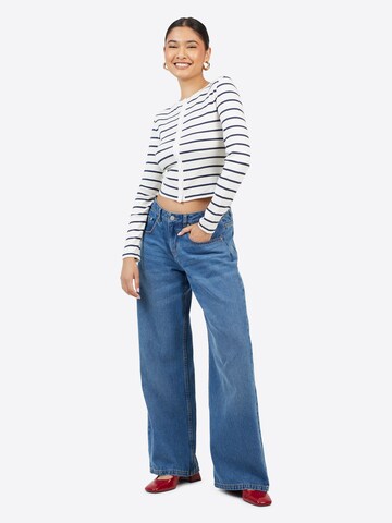 BRAVE SOUL Gebreid vest in Wit