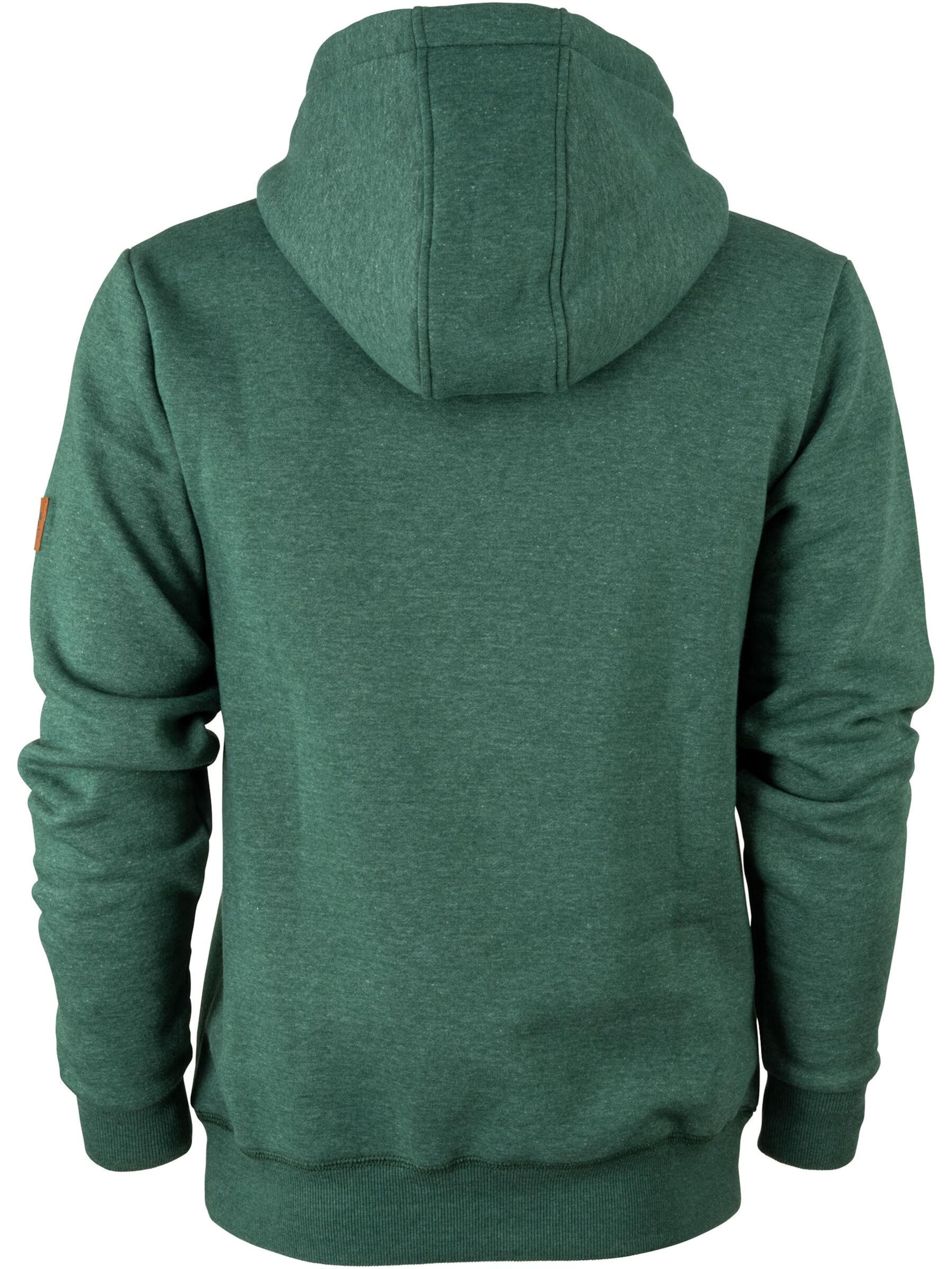FORSBERG Sweatshirt 'Hoodie mit Brustlogo' in Green