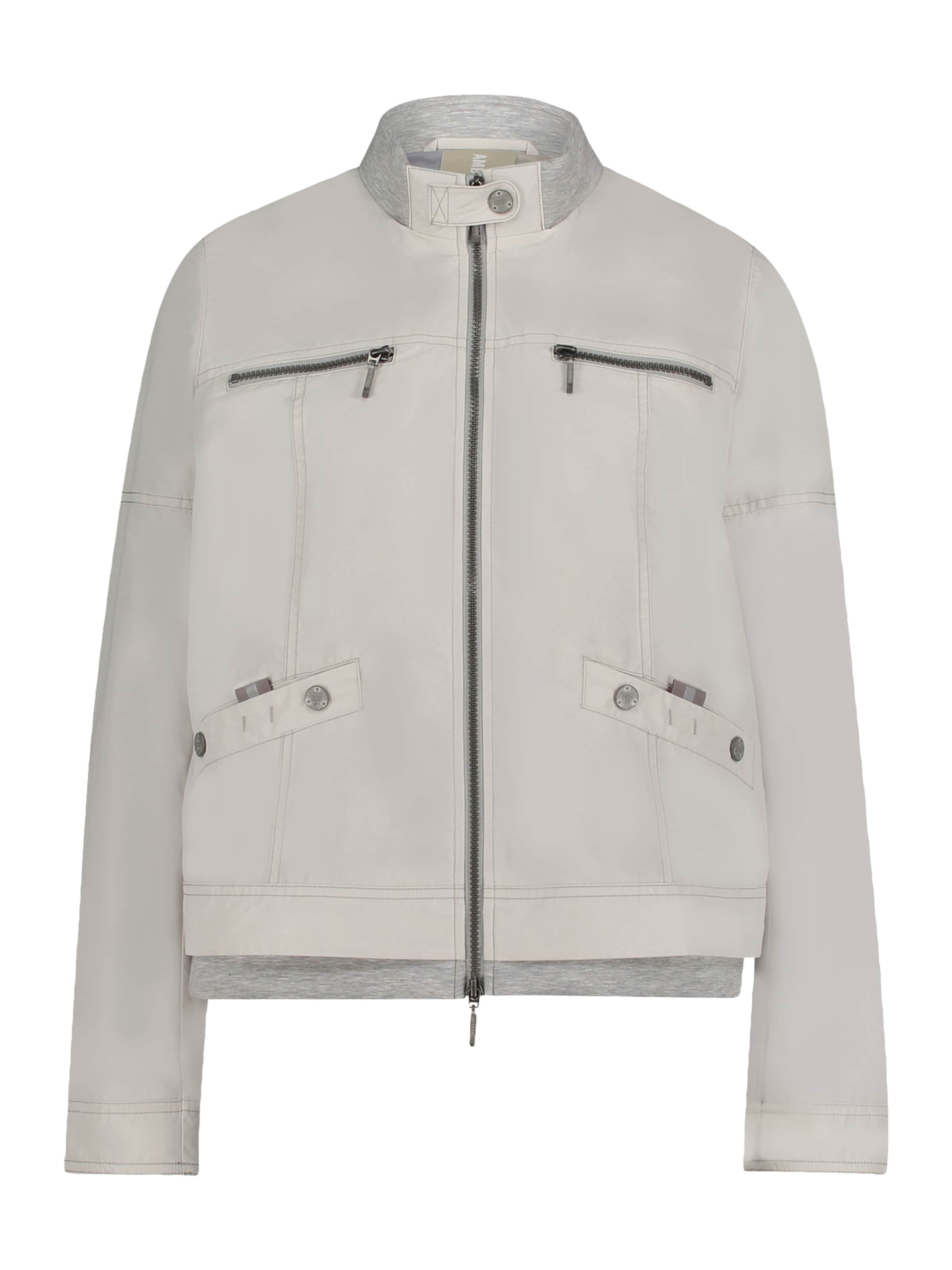 Amber & June Between-season jacket in Grey: front