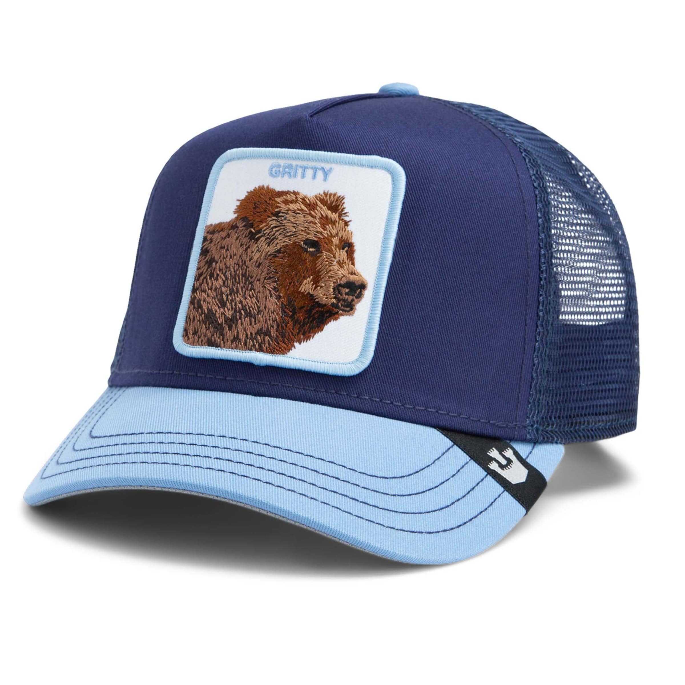 GOORIN Bros. Pet 'The Gritty Bear' in Blauw: voorkant