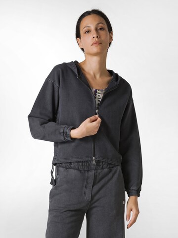 DEHA Zip-Up Hoodie in Black: front