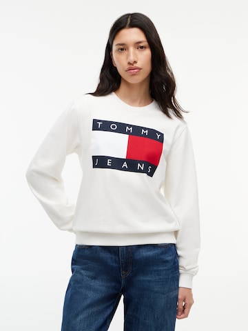 Tommy Jeans Collegepaita värissä valkoinen: etupuoli