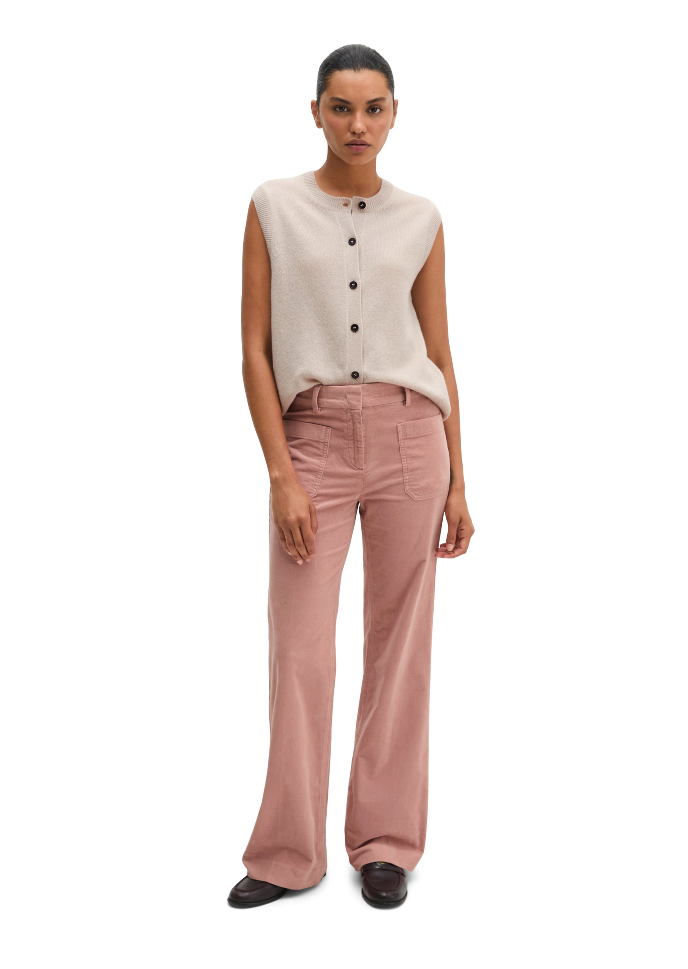 Marc O'Polo Flared Hose in Pink: Vorderseite