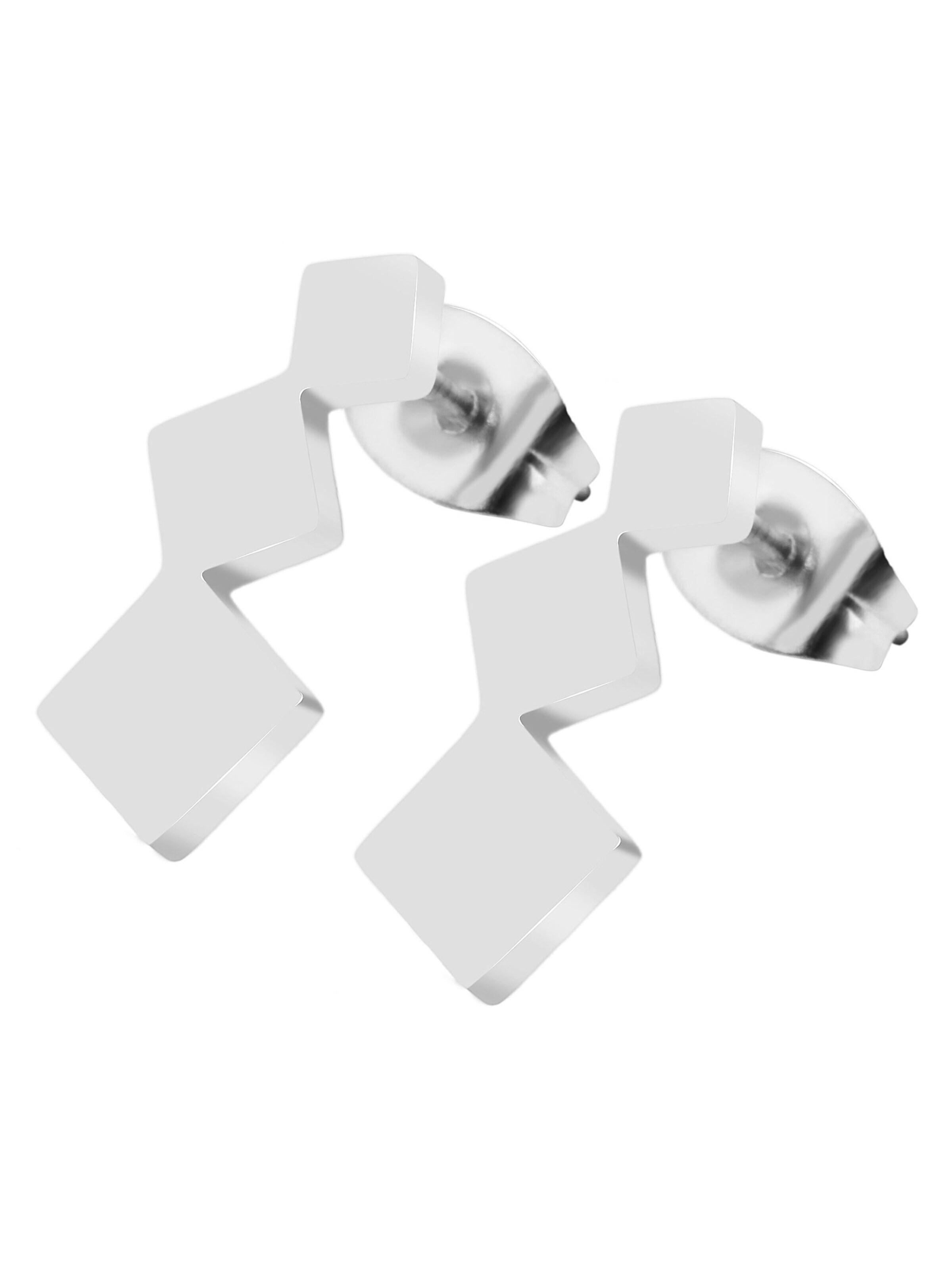 Akzent Earrings 'Petja, langlebig' in Silver