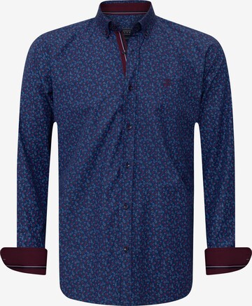 Sir Raymond Tailor Slim fit Button Up Shirt 'Mechelen' in Blue: front