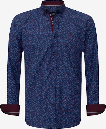 Chemise 'Mechelen' Sir Raymond Tailor en bleu : devant