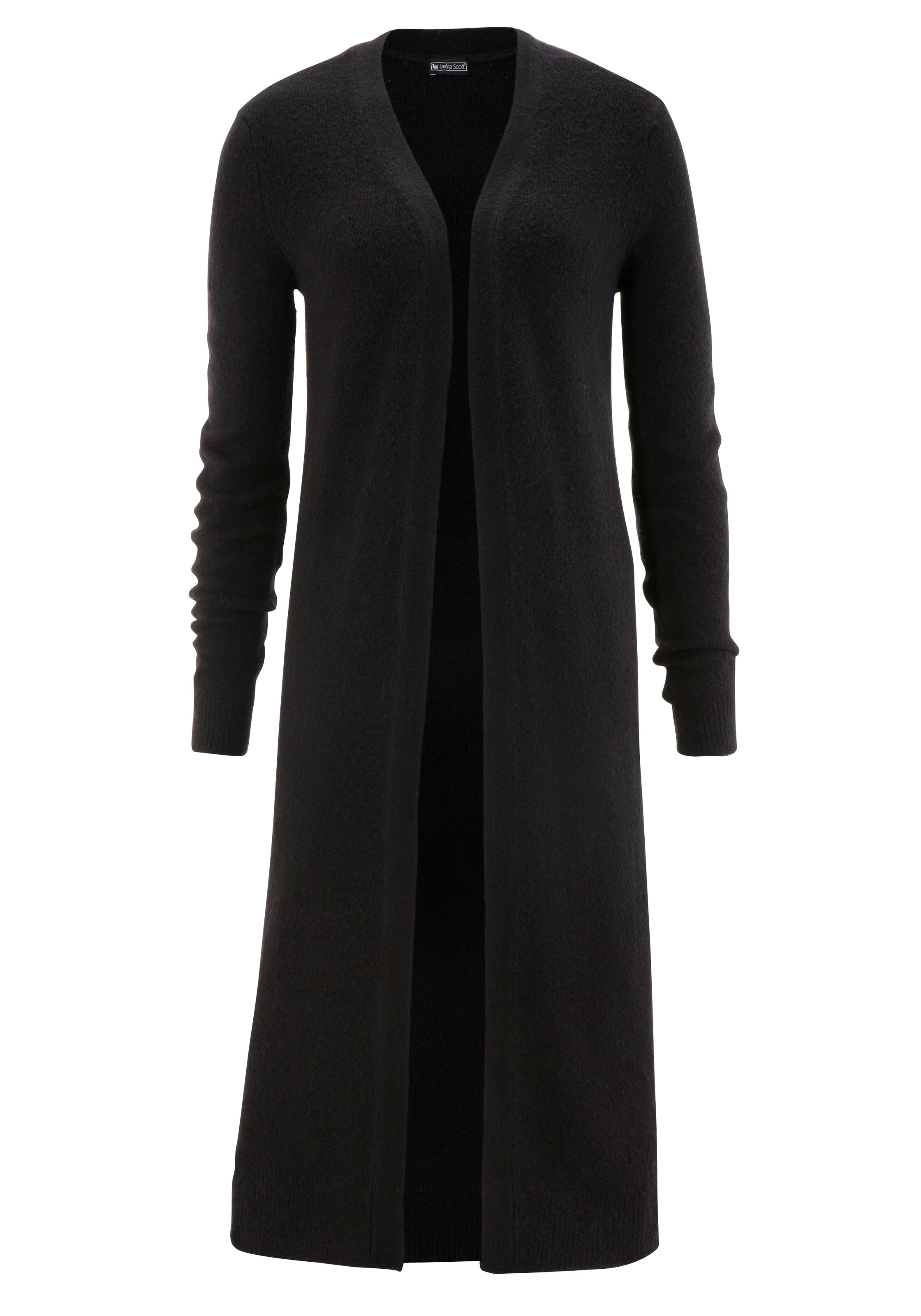 LAURA SCOTT Strickjacke in Schwarz: Vorderseite