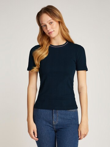 TOMMY HILFIGER - Camisa em azul: frente